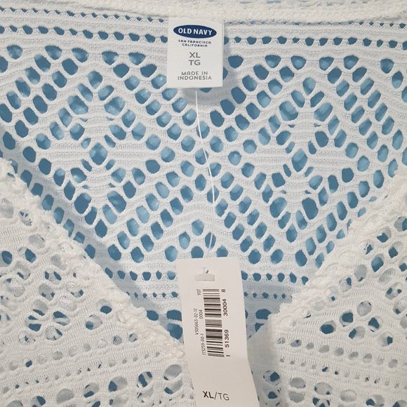 Old Navy NWT Swimsuit Cover Up White Size XL - Picture 2 of 6